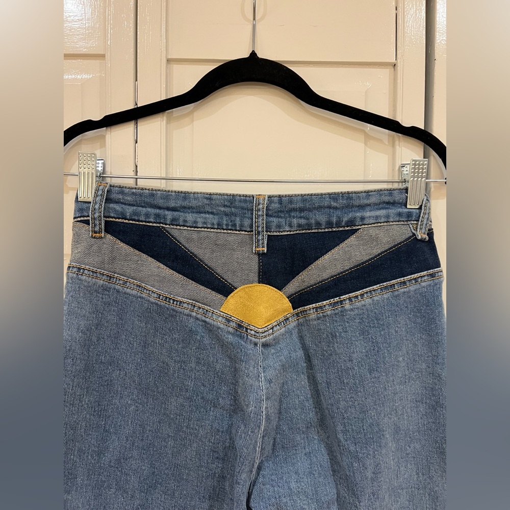 EUC Free People We the Free Seasons in the Sun Sunrise Flare Jeans - Picture 9 of 11